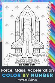 Force Mass Acceleration Color By Number Worksheet Middle School Science Teacher Middle School Science Resources Middle School Science Classroom