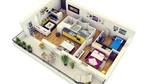 Denah Rumah 2 Kamar 3d Rumah Idaman Untuk Keluarga Kecil Anda