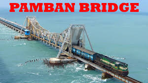 Railway map of kerala and tamilnadu. Train On Sea Rameswaram Pamban Bridge Dangerous Railway Bridge Youtube