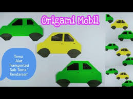 Apakah kamu tahu jenis kendaraan darat lainnya? Membuat Origami Mobil Tema Alat Transportasi Kreativitas Paud Youtube