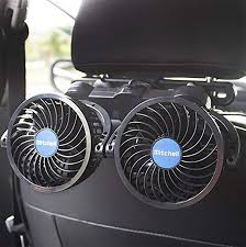Jingbo Car Fans 12v Electric Auto Cooling Fan Electric Car Fan For Rear Seat Passenger Blue Air Fan Rear Seat Portable Ac