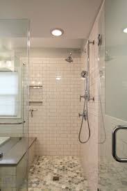 Like How They Extended Tub Surround To Act As Shower Bench Tile Walk In Shower Bathroom Remodel Shower White Subway Tile Shower