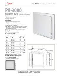 Acudor Access Doors Pa 3000