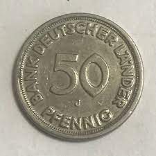 Tolle angebote bei ebay für 50 pfennig bank deutscher lander 1949. Munze Bank Deutscher Lander 50 Pfennig 1949 J 03 Ebay