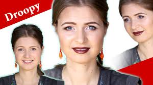 Pale skin and blue eyes are used to great contrast here making a basic dark blue eyes, fair skin tone and black hair: Night Out Makeup For Hooded Droopy Blue Eyes Pale Skin And Brown Hair Youtube