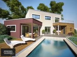 Modele De Maison Design Olbia By Demeures Caladoises Design Constructeur A Lyon Maison Architecte Maison Design Maison Contemporaine