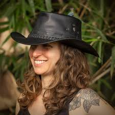 Sombrero de vaquero, sombrero de vaquero de cuero, sombrero australiano,  sombrero de vaquera, sombrero de vaquero, sombrero de vaquero negro,  sombrero occidental, sombrero de cuero genuino, sombrero de vaquero para  hombres -