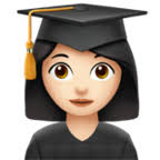 Woman Student Light Skin Tone Emoji Light Skin Tone College Graduation Photos
