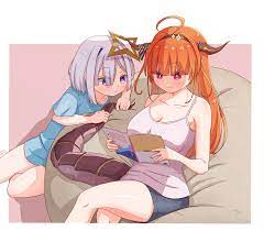 amane kanata and kiryu coco (hololive) drawn by kiwami133 | Danbooru