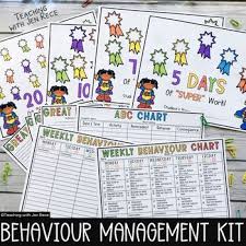 Weekly Behaviour Chart Kit