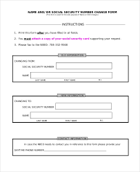 For example, as proof of identity social security must see your Free 7 Sample Social Security Name Change Forms In Pdf