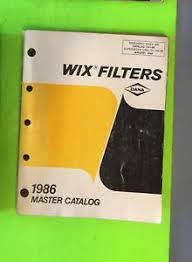 details about wix filter catalog 1986 item 9197