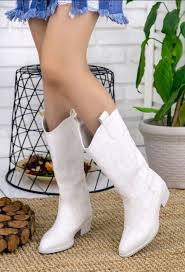 Kaira Model Beyaz Kovboy Cizme In 2020 Boots Ankle Boot Shoes