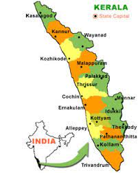 Find locations numbering around 22,000 in kerala and also the distance, before you set out on a journey by road in. Jungle Maps Map Of Kerala With Cities