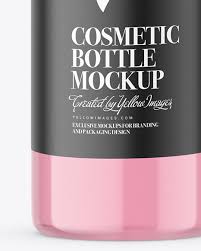 Clear Plastic Cosmetic Bottle Mockup In Bottle Mockups On Yellow Images Object Mockups