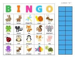 Animal Printable Bingo Cards For Kids Animal Bingo Food Family Fun Preschool Activity Bingo Printable Pets Preschool