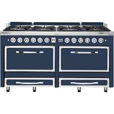 Getting into the action just got easier! Viking Tuscany 7 6 Cu Ft Freestanding Double Oven Dual Fuel True Convection Range Slate Blue Tvdr6618bsb Best Buy