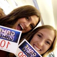 Junior Devin Holcomb (📷 1-4) from La Verne, CA went to a filming of Game  of Games and went Hawaii with fellow junior teammate Kathleen Schafle.  Junior McKenna Martin (📷 5-8) from