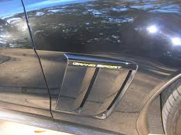 These badges are sold in a pair and are available in all c6 colors, as well as carbon fiber. Grandsport Black Chrome Fender Badges Where To Buy Corvetteforum Chevrolet Corvette Forum Discussion