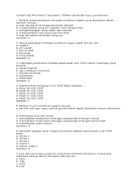 Demikianlah update kali ini yaitu tentang kumpulan soal dan kunci jawaban pat smp kelas 7 dan 8 kurikulum 2013 th. Soal Pkn Kelas Xi Smk Semester Genap
