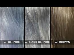 Actually, there is only very little gray in the hair color so white. Manic Panic Blue Steel On Blonde Dark Blonde And Brown Hair Before After Swatch Youtube