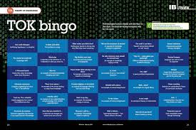 Tok Bingo A Great Way To Get Kids Thinking About Tok In Other Classes I Printed These With A Local Printer Poster Si Knowledge Critical Thinking Presentation