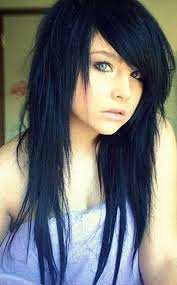 Emo hair is famous for straightened angled bangs in various dark shades. Pin On Blond Highlights