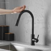 Check spelling or type a new query. Juno Matte Black Touch Sensor On Kitchen Sink Faucet