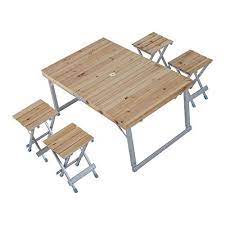 Classic Casual Outdoor Dining Picnic Table Folds Compactly For Easy Storage And Transport Spacious De Outdoor Picnic Tables Folding Picnic Table Camping Table