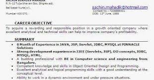 Resume Format For 6 Months Experience In Java Experience Format Months Resume Resumeformat Resume Format Software Engineer Resume