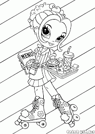Coloring pages are a fun way for kids of all ages to develop creativity, focus, motor skills and color recognition. Coloring Page The Girl On Roller Skates
