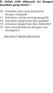 • peserta didik mencoba menerapkan konsep, prinsip, dan pendekatan geografi yang diketahuinya dengan Minta Tolong Ya Kak Brainly Co Id