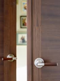 Stileline Double Door With Astragal And Wood Steel Lever Handles Doors Interior Doors Interior Modern Modern Interior