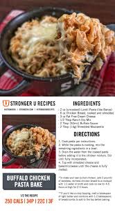 As a diabetic, it's important to make sure you eat healthy meals that don't cause your blood sugar to spike. Buffalo Chicken Pasta Bake Macro Friendly Recipes Macros Diet Recipes Macro Meals