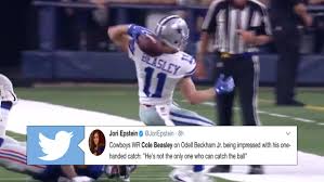 Cole beasley was a very solid receiver for dak prescott last season. Cole Beasley Made An Absolutely Outrageous One Handed Behind The Back Catch Against New York Article Bardown