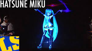 Holographic Japanese Pop Star Hatsune Miku Performs The Song Sharing The World On The Late Show Hatsune Miku Japanese Pop Miku