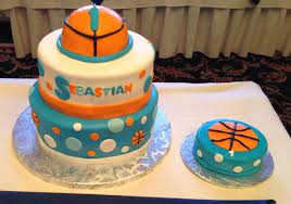 Basketball Theme First Birthday Cake And Smash Cake First Birthday Cakes Basketball Birthday Parties Baking Party