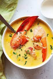 The lobster bisque recipe is a part of sophisticated french cuisine. Lobster Bisque The Best Lobster Bisque Soup Rasa Malaysia