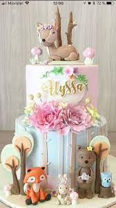 Gorgeous Woodland Girl Baby Shower 2019 Gorgeous Woodland Girl Baby Shower The Post Gorgeou Baby Shower Cakes Woodland Birthday Party Woodland Birthday Cake