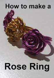 Diy how to make braided wire rings for beginners. How To Make A Rose Ring Step By Step Instructions English Edition Ebook Lemon And Pink Amazon De Kindle Shop