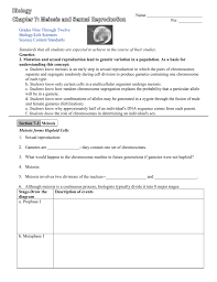 The cell reproduction worksheet is an educational tool to help you as a parent to understand the process of cell reproduction in detail. Ch 7 Meiosis And Sexual Reproduction Packet