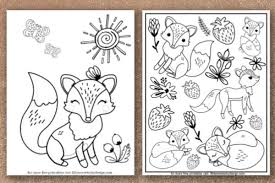 Fox coloring pages for kids. Fox Coloring Pages Life Is Sweeter By Design