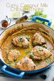 Curry Coconut Milk Chicken Thighs Recipe Curry Chicken Recipe Recipe Curry Chicken Recipes Chicken Curry Coconut Milk Chicken Thigh Recipes