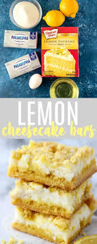 Easy Lemon Cheesecake Bars Recipe In 2020 Lemon Bars Easy Easy Lemon Cheesecake Lemon Cheesecake Bars