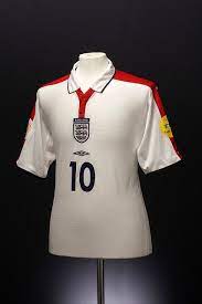 England Euro 2004 Football Shirt Home 2003 2005 Classic Football Shirts Football Shirts England Football Shirt