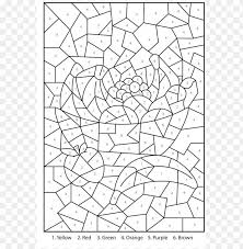 Get crafts, coloring pages, lessons, and more! Difficult Color By Number Coloring Pages Png Image With Transparent Background Toppng