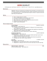 I have been in the catering business for long and provide hygienic and quality food service in offices and corporate events of the employer company. Restaurant Food Service Chronological Resume Samples Examples Format Templates Resume Help