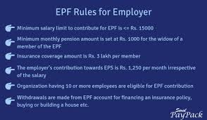 Employer also contributes equal amount. Employees Provident Fund Or Epf Rules For Employer