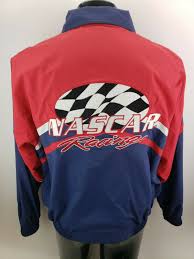 We can't make you like nascar. Vintage Embroidered Nascar Racing Jacket Late 80s Ear Gem