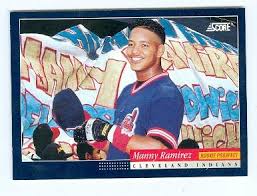 Estimated psa 10 gem mint value: Manny Ramirez Baseball Card Cleveland Indians Red Sox Legend 1994 Score 645 Rookie Card